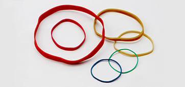 Rubber bands in new colours and sizes