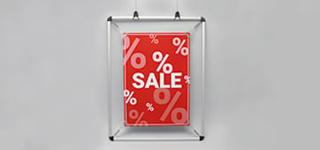 Tender frames: Extraordinary presentation for your poster advertising  
