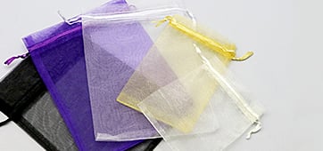 Organza bags in new colours