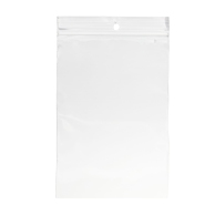 Zip lock bags, with round hole, PP foil 100 x 150 mm