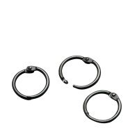 Binding rings 14 mm, black, delivered open 