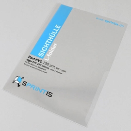 L-Folders for A4, rigid-PVC 150 micron, silkscreen printing | Custom-made 