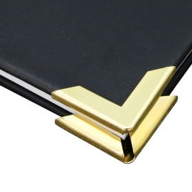 Corner protectors PS 30, 30 x 30 mm, brass-plated 
