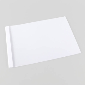 Thermal binding folder A4 landscape, cardboard, up to 30 sheets, white 3 mm