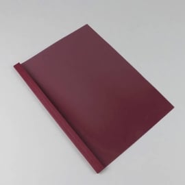 Thermal binding folder A4, leather board, 15 sheets, bordeaux | 1,5 mm | 250 g/m²