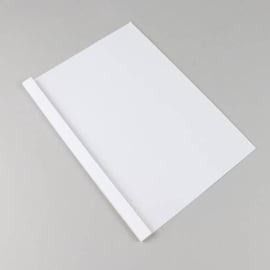 Thermal binding folder A4, leather board, 60 sheets, white | 6 mm | 250 g/m²