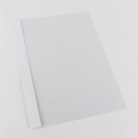 Binding cover foil, SureBind Nobless with groove white/transparent