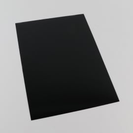 Cardboard back cover A4, Chromolux, glossy black