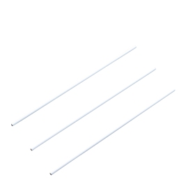 Straight wire shafts for calendar hangers, 158 mm long, silver 