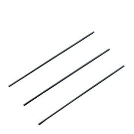 Straight wire shafts for calendar hangers, 158 mm long, black 