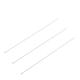Straight wire shafts for calendar hangers, 88 mm long, white 