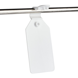 Swinging price clip for pegboard hooks, 26 x 42 mm 