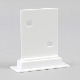 Corr-A-Clip Shelf Support, flat version, white 