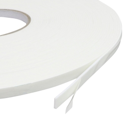 Double-sided adhesive PE foam tape, very strong/very strong, white 25 mm | 2 mm