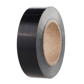 Fabric tape strong and permanent adhesive black | 38 mm