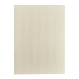 Cardboard back cover A4, linen structure beige
