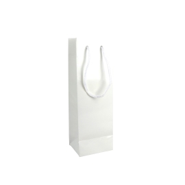 Bottle bag, 12 x 36 x 10 cm, white 
