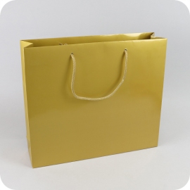 Gift bag 40 x 35 x 10 cm, gold, shiny 