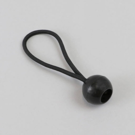 Ball bungees, black, 120 mm 