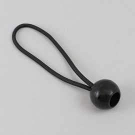 Ball bungees, black, 150 mm 