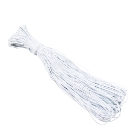 Elastic cords, 2 mm, white (bundle with 100 m) 