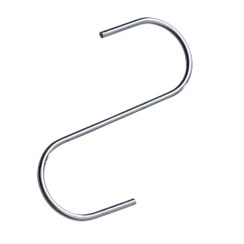 S-hooks, 65 mm long, zinc-plated 