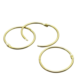 Binding rings 50 mm, brass-plated 