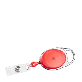 Extendable key ring red|transparent