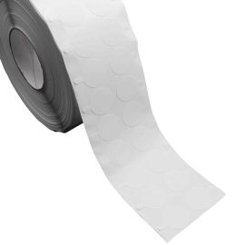 Double-sided adhesive discs, ø = 50 mm, permanent/permanent (2,500 pieces per roll) 50 mm | 2,500 pieces