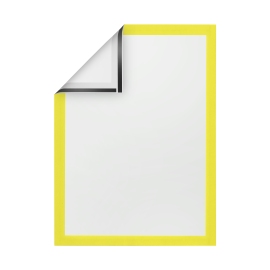 Magnetic frames A4 yellow | not self-adhesive