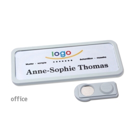 Name badges Magnet Office 30 transparent