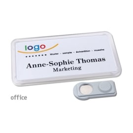 Name badges magnet Office 40 transparent