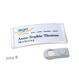 Name badges magnet polar® 30 transparent