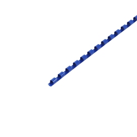 Plastic binder spines A4, round 6 mm | blue