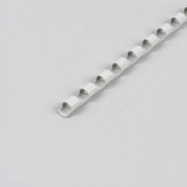 Plastic binder spines A4, round 6 mm | grey