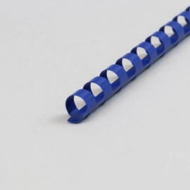Plastic binder spines A4, round 10 mm | blue