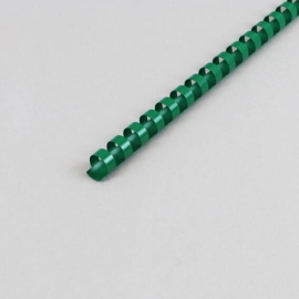 Plastic binder spines A4, round 12 mm | green