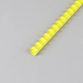 Plastic binder spines A4, round 14 mm | yellow