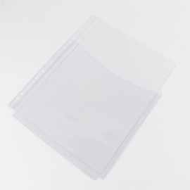 Brochure pockets with filling height, 50 sheets, PVC film, grained 
