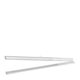 Poster hanging rail sets, rigid-PVC 297 mm | transparent | 1 hanger