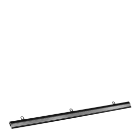 Poster hanging rail sets, rigid-pvc with clamping 420 mm | black