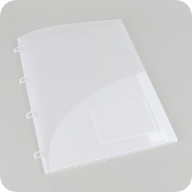 Offer folder A4, 2 pockets and business card pocket, transparent 