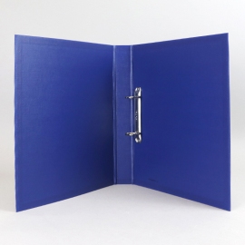 A4 ring binder with outside pockets 2 O-ring mechanism  | 30 mm | blue