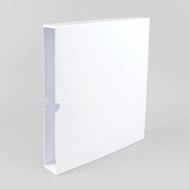 Slipcase for ring binders A4, white, 40 mm