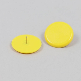 Poster pins, ø = 30 mm, yellow 