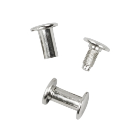 Binding screws with hammertop, nickel-plated 11 mm