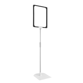 Poster frame with base and mount (set) A4 | black | Base: grey