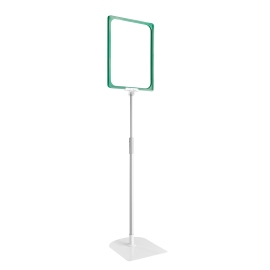 Poster frame with base and mount (set) A4 | green | Base: grey