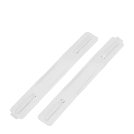 File System with prongs, self-adhesive, 3 Parts, 150 x 16 mm, white 
