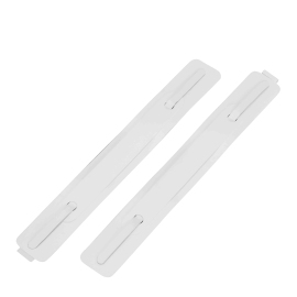 File System with prongs, self-adhesive, 3 Parts, 150 x 20 mm, white 
